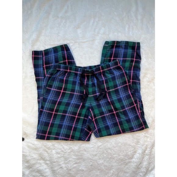Victoria's Secret Other - Victoria's Secret Pajama Pants Women Green Pink Plaid -M